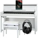 Classic Cantabile UP-1 WM E-Piano (Weiß matt, Deluxe Set