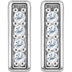 Jacques Lemans Ohrstecker 925er Silber Ohrringe   Damen