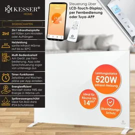 Kesser Infrarotheizung 520 W Weiß