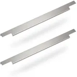 SOTech 2 x Möbelgriff BLANKETT Slim 145 mm Aluminium Chrom Matt Hinterschraubgriff Leiste Schrankgriff Küchengriff