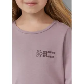 s.Oliver Longsleeve mit glitzerndem Front- und Rückenprint - pink - 92/98