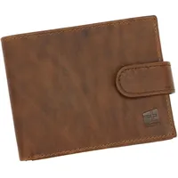 NORDEE Elegante Geldbeutel Herren, Portemonnaie Herren 13 cm x 9,5 cm x 2,5cm Geldbörse Herren, RFID Schutz, Kunstkeder Portmonee Herren - Camel