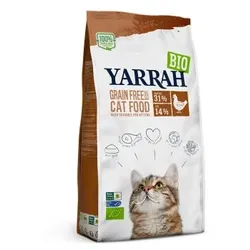 Yarrah Bio Trockenfutter für Katzen Adult/Kätzchen Huhn & Fisch (MSC) 2,4 kg