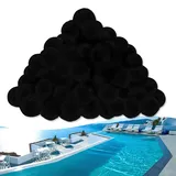 AUFUN Filterbälle schwarz 700 g