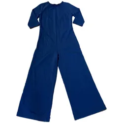 Be Wear Damen Jumpsuit modischer Freizeit-Einteiler mit betonter Taille Ausgeh-Jumpsuit B174 Blau - XXL