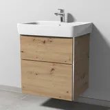 Sanipa 3way Waschtischunterbau zu Geberit Renova Plan Waschtisch mit Griffleisten, Badmöbel,