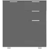 vidaXL Sideboard Hochglanz-Grau 71x35x80 cm Holzwerkstoff