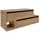 Fackelmann Waschbeckenunterschrank VITA L 2 Auszüge 128,7 x 51,6 x 46,5 cm Braun