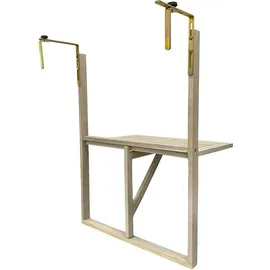 Estexo Balkonhängetisch Balkontisch Hängetisch Klapptisch Balkon Tisch Weiß Klappbar