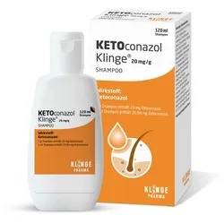 Ketoconazol Klinge 20 mg/g Shampoo bei Schuppen und Juckreiz 120 ml