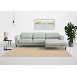 Ecksofa TRENDMANUFAKTUR "Lumber Jack, elegantes Designsofa, zeitlos modern, hoher Sitzkomfort", silber, B:280cm H:85cm T:167cm, 100% Polyester, Sofas, wahlweise mit Bettfunktion u. Bettkasten, L-Form