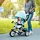 Homcom 6-in-1 Grün, Metall, 49x102x102 cm Outdoor Spielzeug, Kinderfahrzeuge