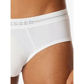 SCHIESSER Cotton Flex Slip unifarben weiß XXL 4er Pack