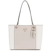 GUESS Schultertasche Noelle II Tote Cream White / Taupe