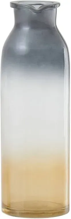 Premier Housewares Glynn Schwarz-Gold mittelgroße Vase