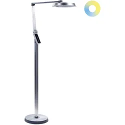 LED Stehlampe CARINA mit Dimmer Metall Silber