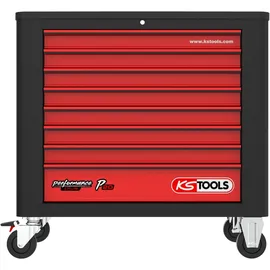 KS Tools PERFORMANCEplus P20 SCHWARZ/ROT Werkstattwagen mit 8 Schubladen