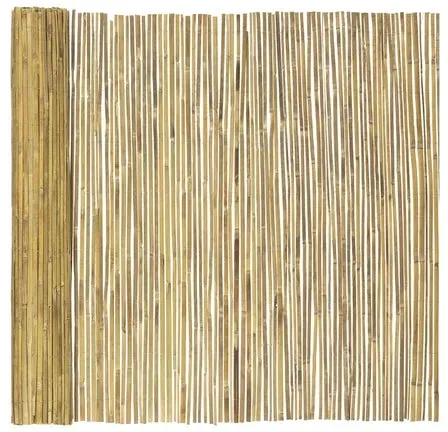 KARAT Bambus Sichtschutzzaun "Brasil" - Natur - Gespaltenes Bambusrohr / 150 x 300 cm