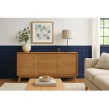 WoodMan Sideboard Bjórgvin, Kommode, Breite 150 cm, im skandinavischen Design, FSC® braun