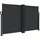 Seitenmarkise Ausziehbar 140 x 600 cm Schwarz Polyester