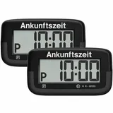 Needit elektronische Parkscheibe Park Micro I die weltweit dünnste automatische Parkscheibe mit KBA-Zulassung I Digitale Parkuhr mit gut lesbarem Display I langlebige Batterie, 9,4 mm dünn I Schwarz