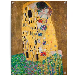 Poster REINDERS "Der Kuss", gelb (farbe bild(er): gelb), B:60cm H:80cm T:0,1cm, Leinwand, Bilder