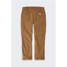 CARHARTT Rugged Flex Loose Duck Dungaree Hosen Braun 32 34