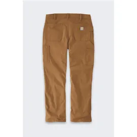 CARHARTT Rugged Flex Loose Duck Dungaree Hosen Braun 32 34