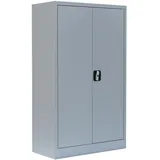 Lüllmann Stahl Aktenschrank Metallschrank abschließbar Lichtgrau 120 x 80 x 38,3cm 530290