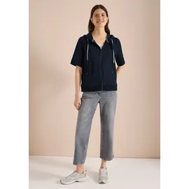 Cecil Damen, Kurzarm Sweatjacke mit Kapuze - XXL