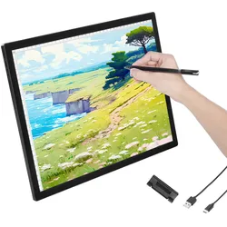 VEVOR LED Leuchttisch Leuchttablet A4 Tracing Pad Wiederaufladbar Leuchtbox