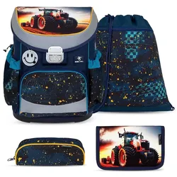 Rucksack Mini-Fit ergonomisches Schulranzen-Set 4-teilig "Tractron"