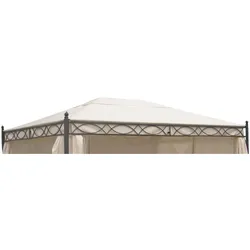 DEGAMO Dachplane für Pavillon Rivoli 3x4 Meter, Farbe ecru