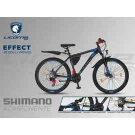 licorne bike gmbh Licorne Bike Effect Premium Mountainbike 26 Zoll schwarz/blau