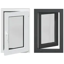 vidaXL Kellerfenster RISOR 60 x 80 cm grau
