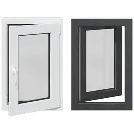 vidaXL Kellerfenster RISOR 60 x 80 cm grau