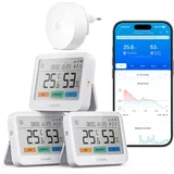 GoveeLife WLAN Thermometer Hygrometer Innen, 5-in-1 Wetterstation Funk