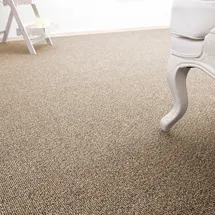 Andiamo Teppichboden ANDIAMO "Carlos, Feinschlinge, Gesamthöhe 6,5 mm, Made in Netherlands", beige, B:200cm L:300cm, Polypropylen, Teppiche, melierte Optik, Breite 200, 400 cm oder 500 cm, strapazierfähig