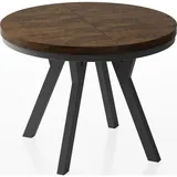 WFL GROUP Esstisch, Alteiche, Rund, 100x76x100 cm, Esszimmer, Tische, Esstische