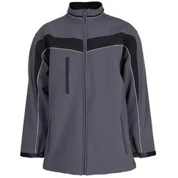 Softshelljacke "PLALINE" - XXL - schiefer/schwarz