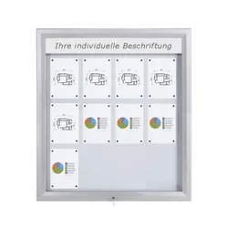 Schaukasten Premium BT46 Outdoor LED 4x3 DIN A4 (Außenformat: 1.025x1.167mm)