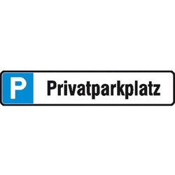 SafetyMarking, Sicherheitskennzeichnung, Parkplatzschild P Privatparkplatz