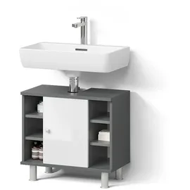 livinity Waschbeckenunterschrank Fucino 60 x 54 cm Grau