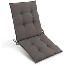 Beautissu Niederlehner Auflage 100 x 50 x 8 cm taupe 1 St.
