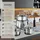 Tectake tectake® Kochtopfset, Silber, Metall, Kochen, Töpfe, Topfsets