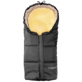 Hofbrucker Lammfellfußsack Leni in Grau - (L)80 x (B)35 cm