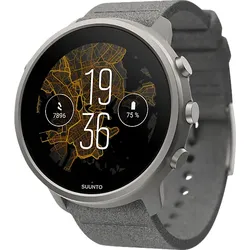 SUUNTO 7 Titanium Multisportuhr Mikrofasergewebe, 24 mm, Stone Gray