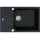 Franke UBG 611-78 XL links Einbau Granit schwarz + Excenterbetätigung 760 x 480 mm