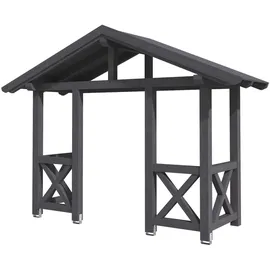 SKANHOLZ Vordach Stralsund 5 360 x 139 cm grau