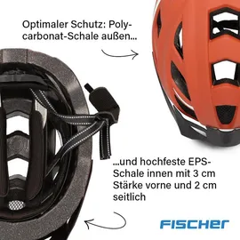 Fischer Fahrradhelm Urban Plus Miami S/M orange matt